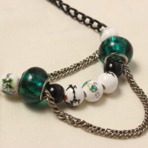 Collier style japonais "Paon"